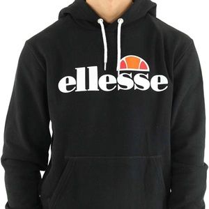 NWT - never worn Ellesse black hooded sweatshirt. Size Large.